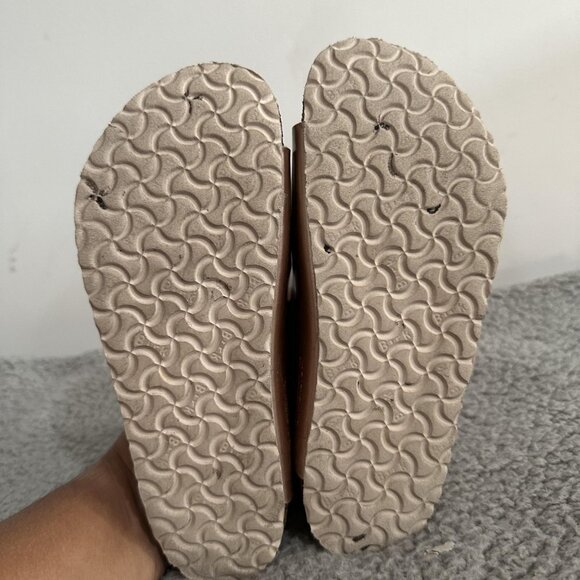 Birkenstock Sandals Girls Size EU 33 Rose Gold Arizona Double Strap Cork Footbed - Picture 6 of 6